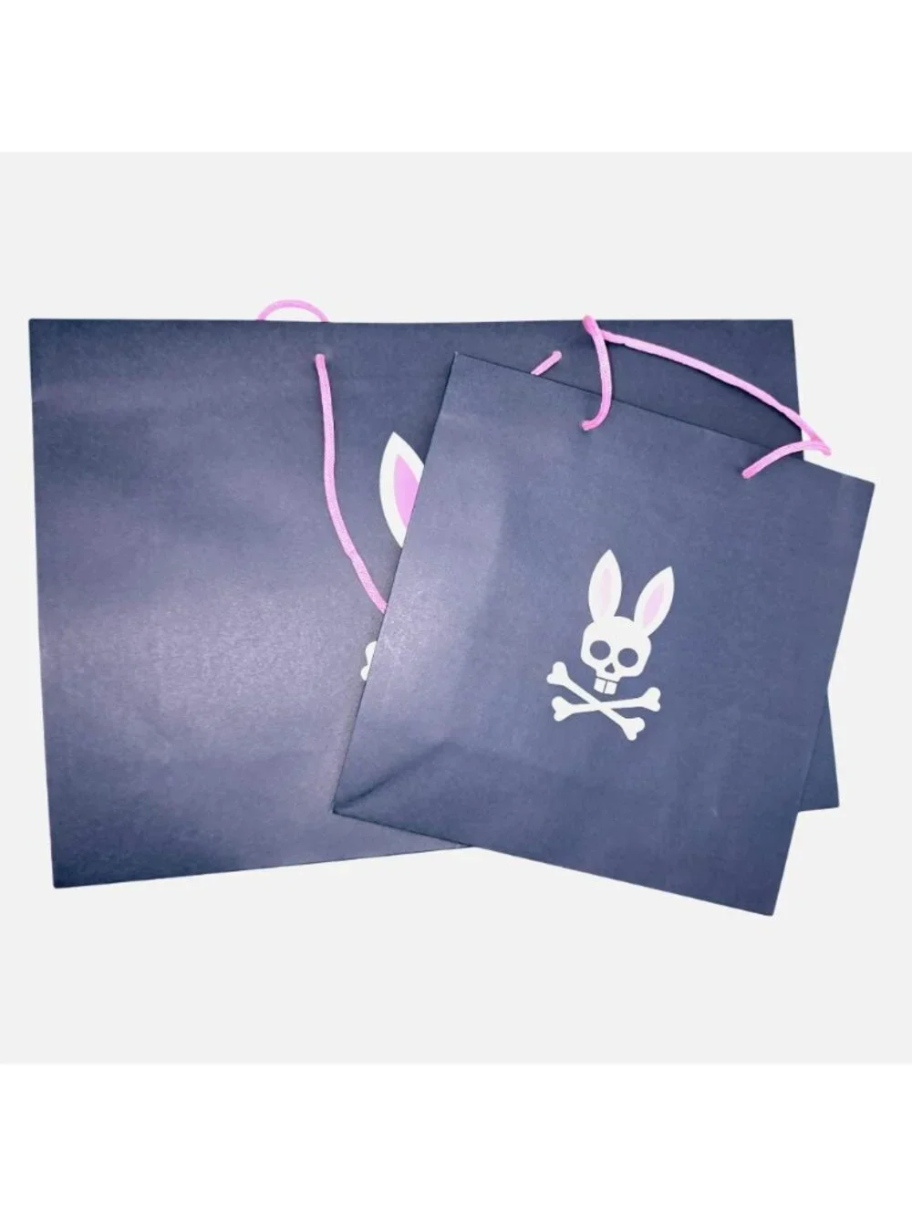 Psycho Bunny Gift Packaging Set - Bags Tissue Paper & Tags For Prop or Reuse VR9